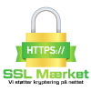 Vi bruger SSL mærket på hjemmesiden
